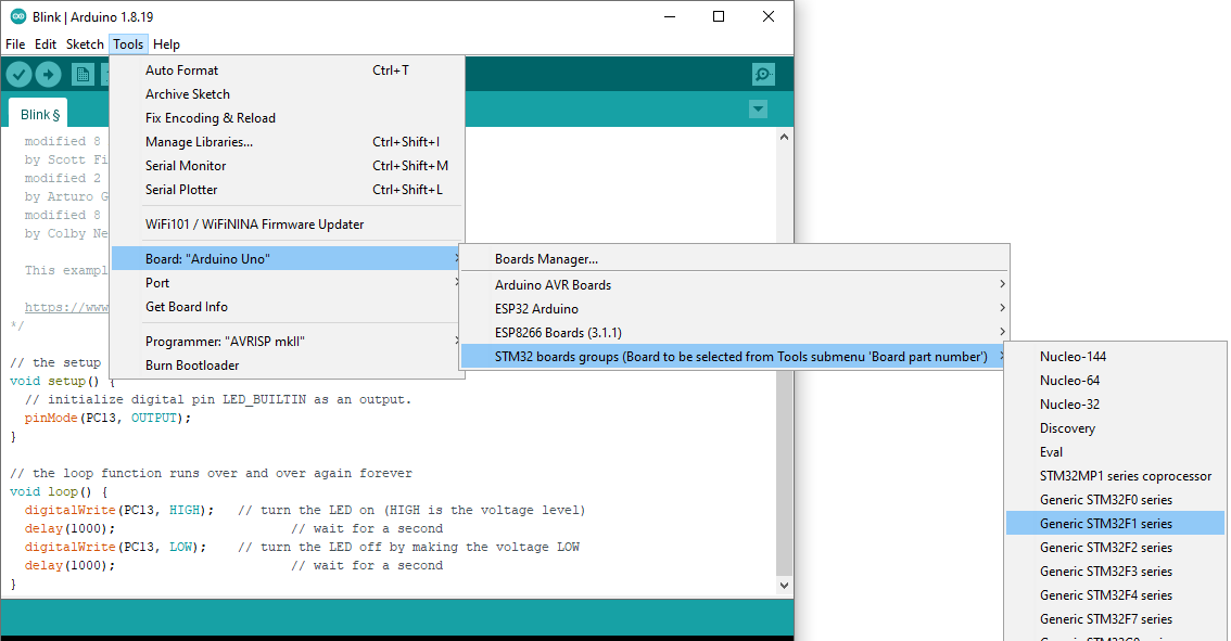 Coding STM32 Via Arduino IDE - Jogjarobotika